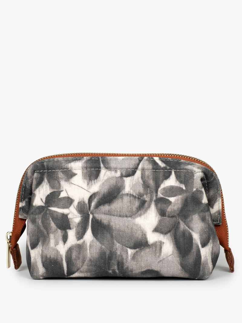 Harlequin Grounded Earth washbag in charcoal small size - British product