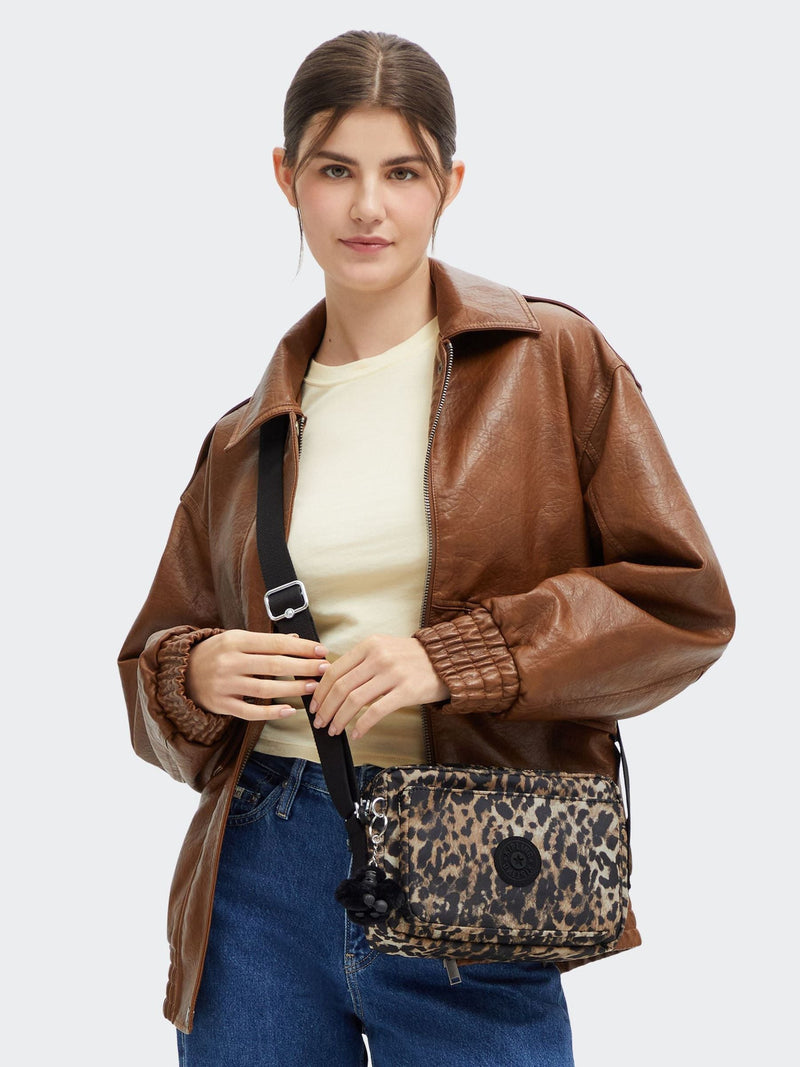 Kipling Abanu crossbody bag brown - British product