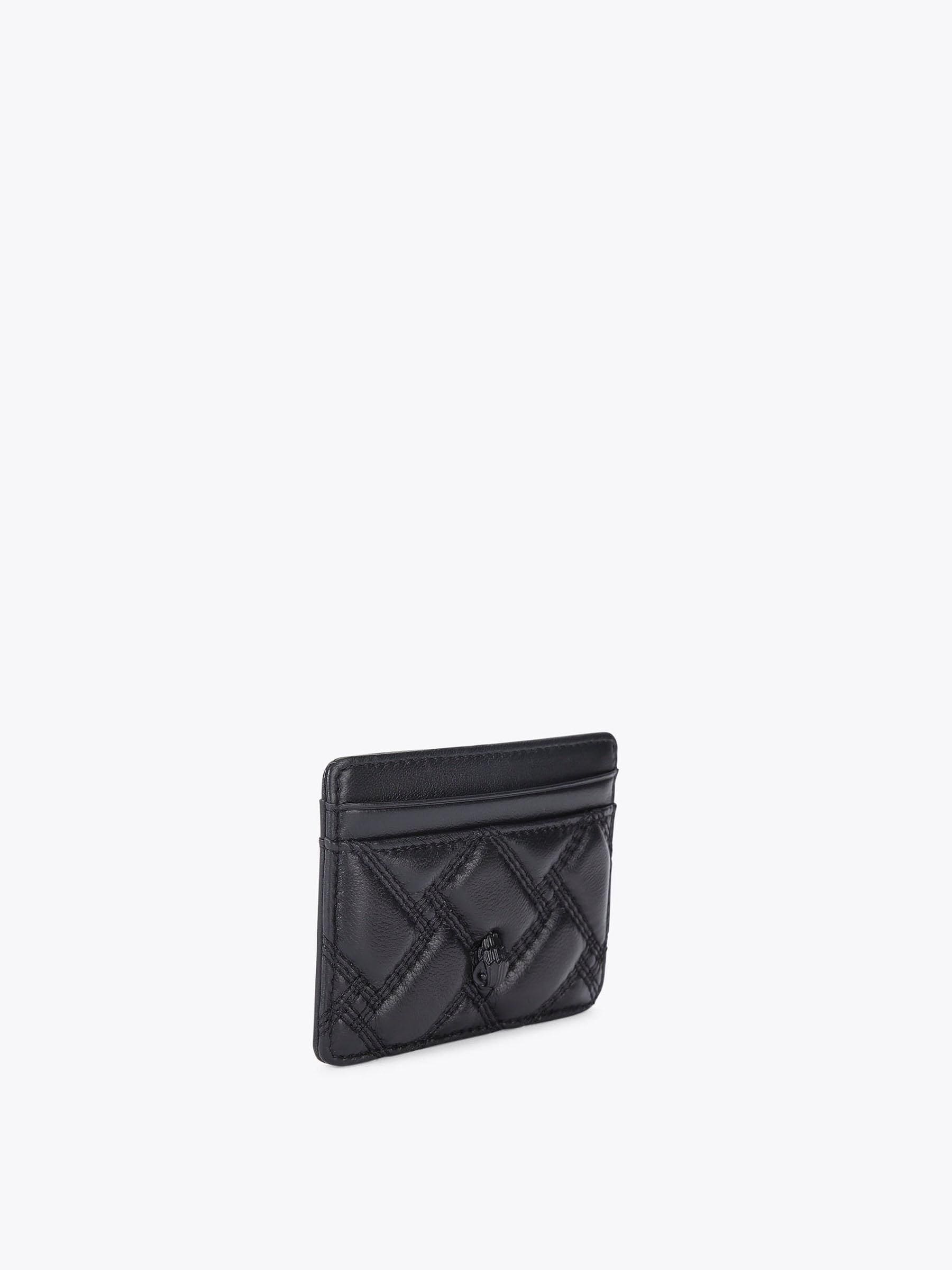 Kurt Geiger London black leather card holder eagle head design (British brand)