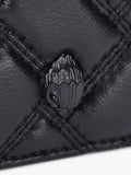 Kurt Geiger London black leather card holder eagle head design (British brand)