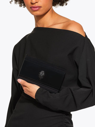 Next Kurt Geiger London Black Party Eagle Drench Clutch Bag- Buy online at McGrocer