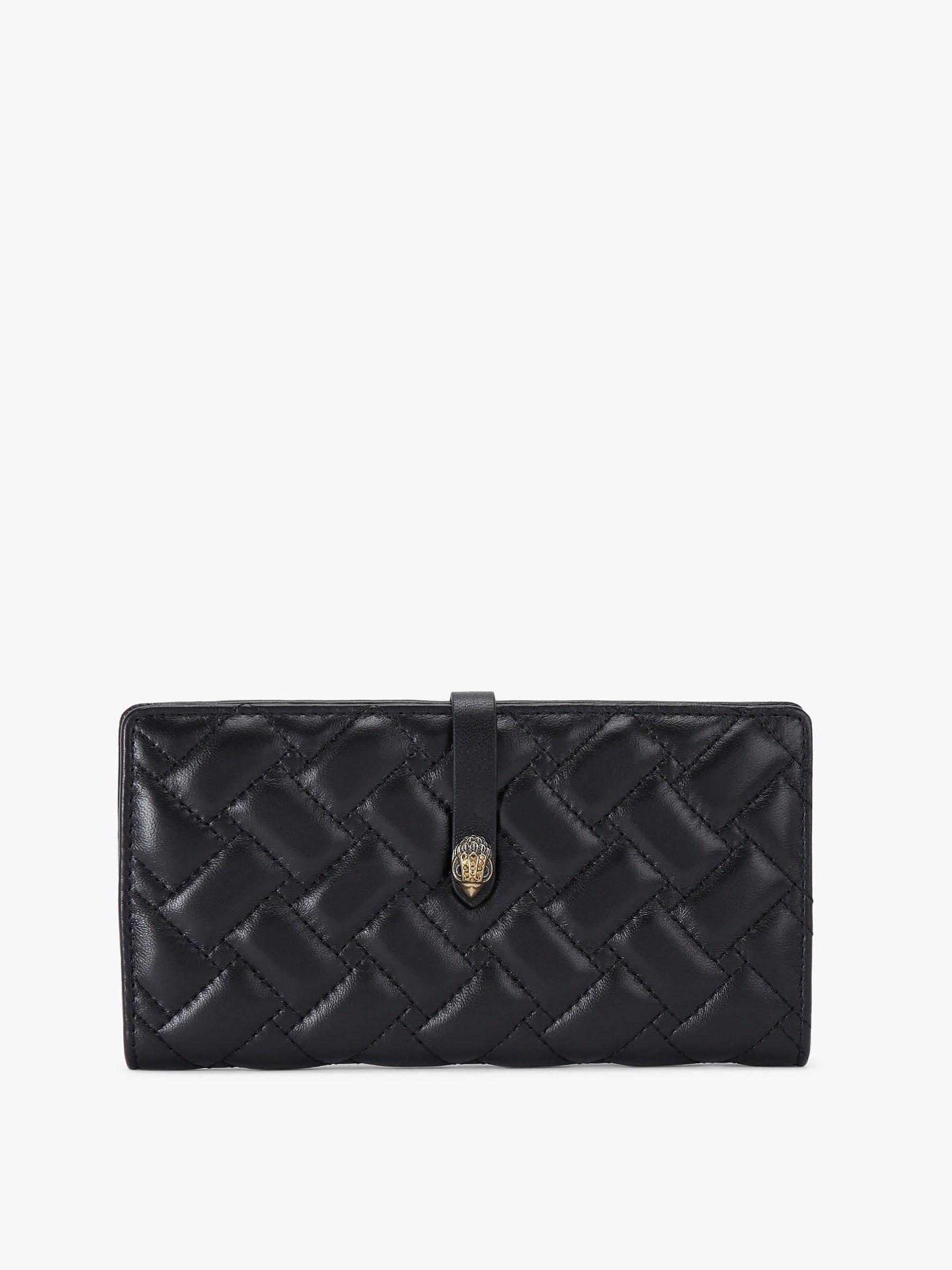 Kurt Geiger London black leather soft wallet compact - British product