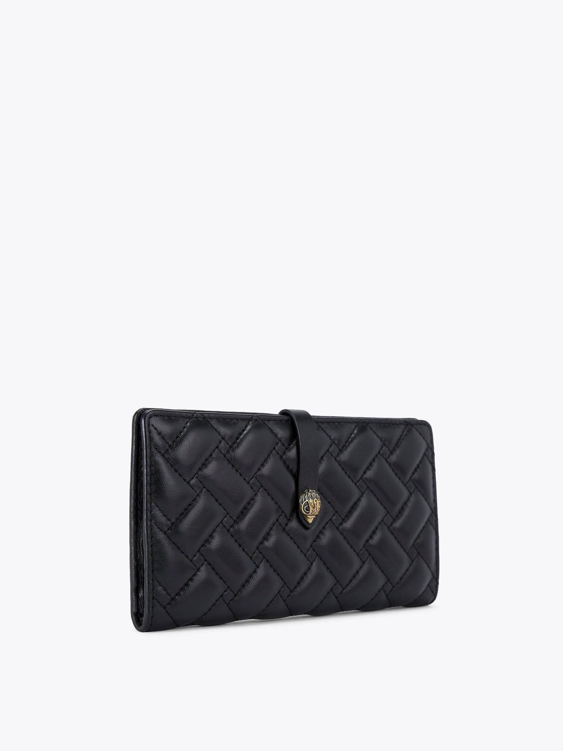 Kurt Geiger London black leather soft wallet compact - British product