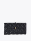 Kurt Geiger London black leather soft wallet compact - British product