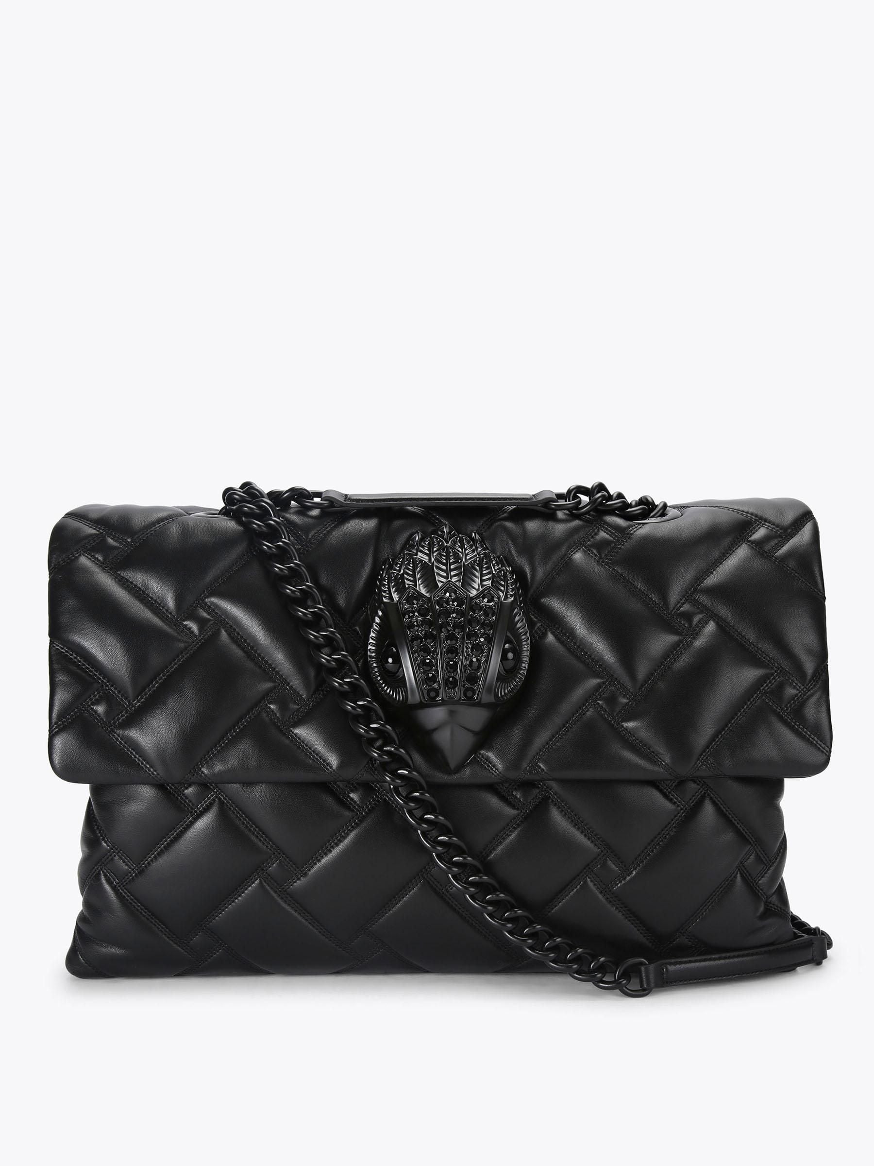 Kurt Geiger Micro Kensington Bag black glitter with crystals - British product