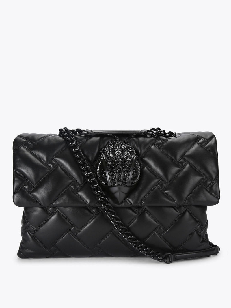 Kurt Geiger Micro Kensington Bag black glitter with crystals - British product