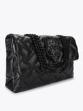 Kurt Geiger Micro Kensington Bag black glitter with crystals - British product
