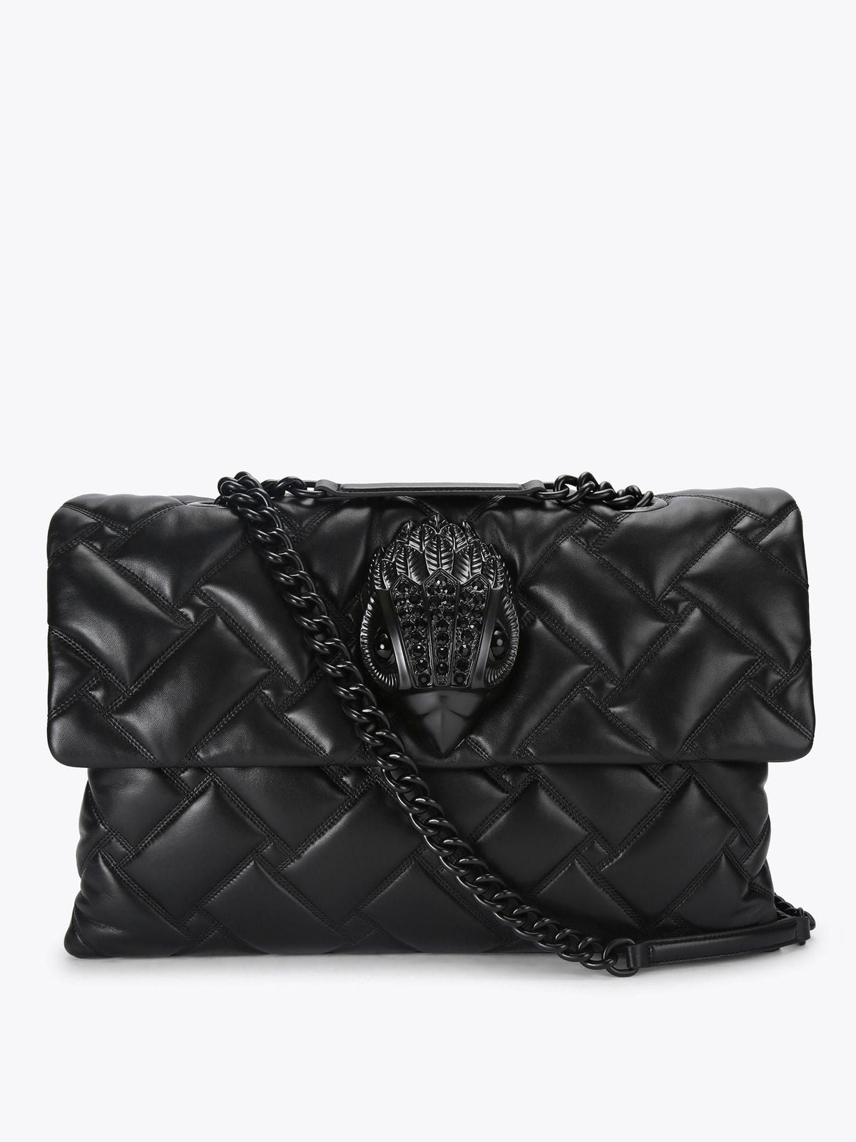 Kurt Geiger Micro Kensington Bag black glitter with crystals - British product