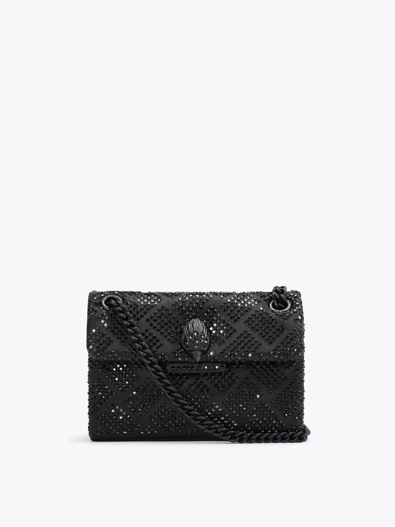 Kurt Geiger London Mini Kensington Bag houndstooth fabric - British product