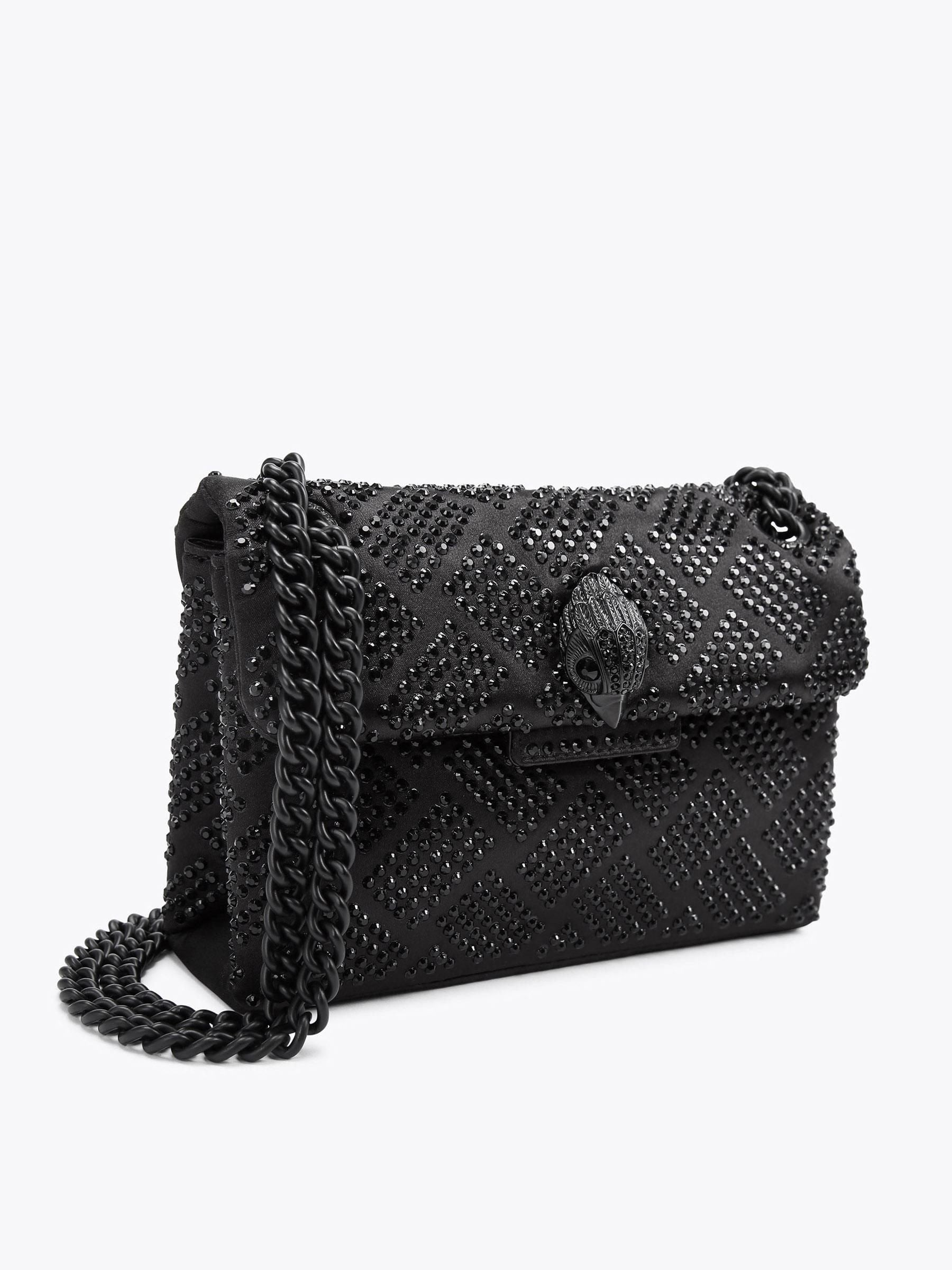 Kurt Geiger London Mini Kensington Bag houndstooth fabric - British product