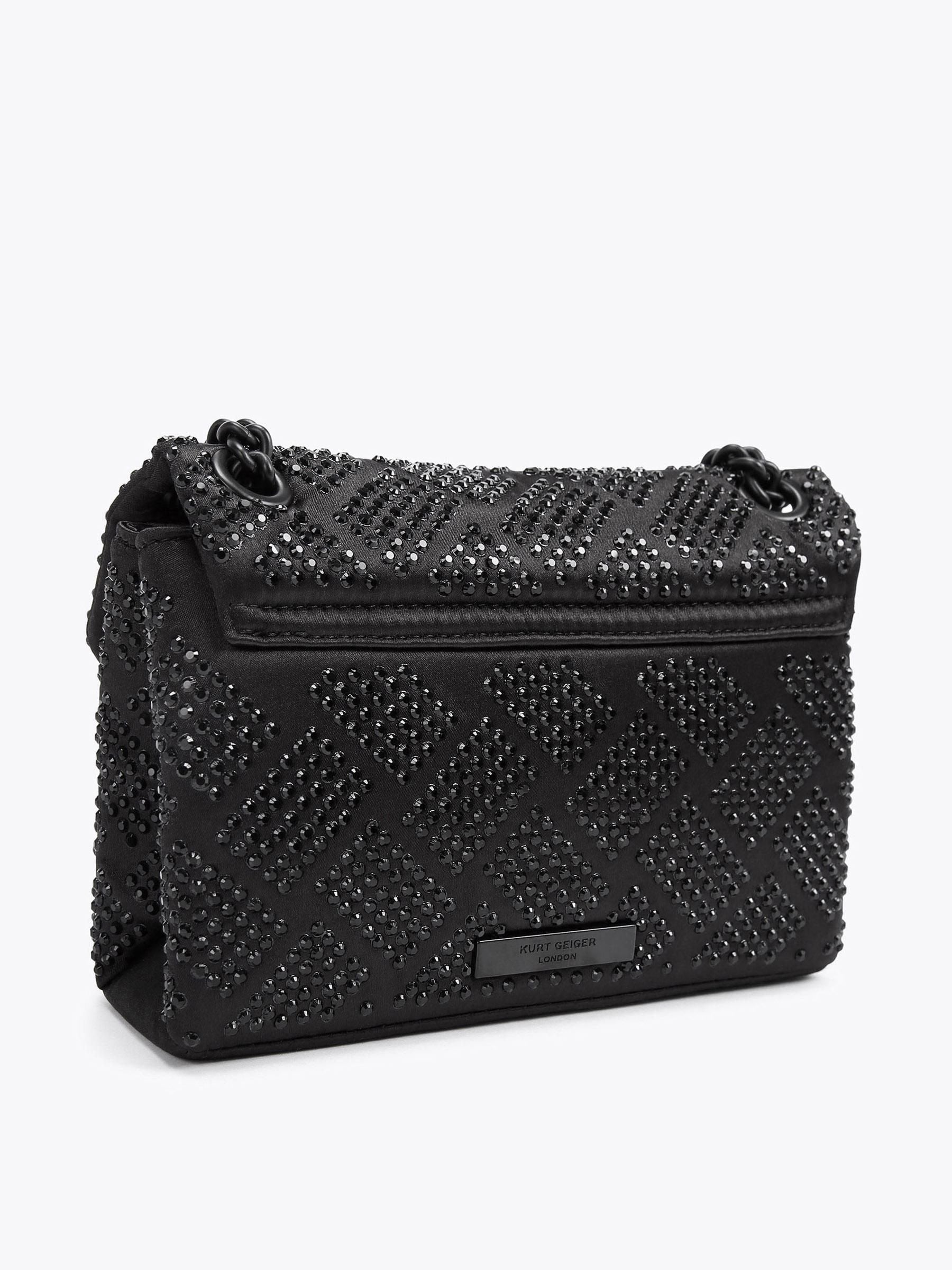 Kurt Geiger London Mini Kensington Bag houndstooth fabric - British product