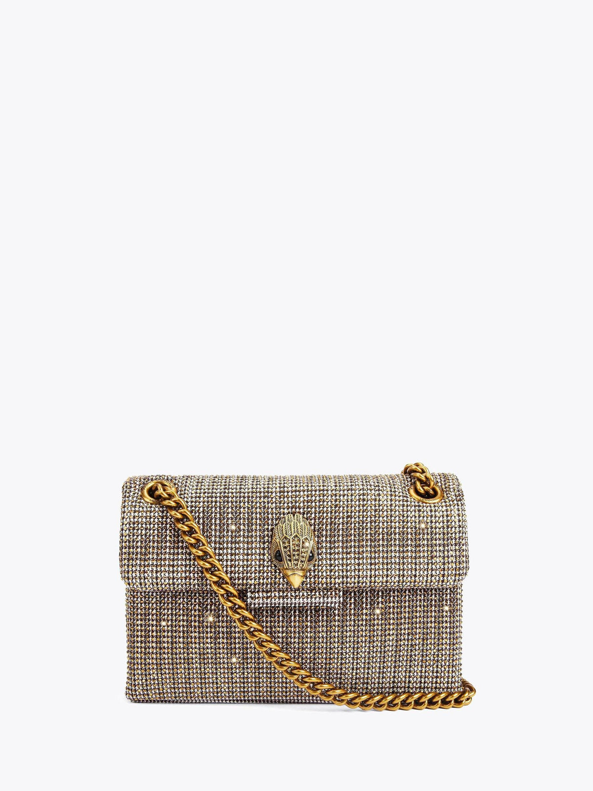 Kurt Geiger London Mini Kensington Bag houndstooth fabric - British product