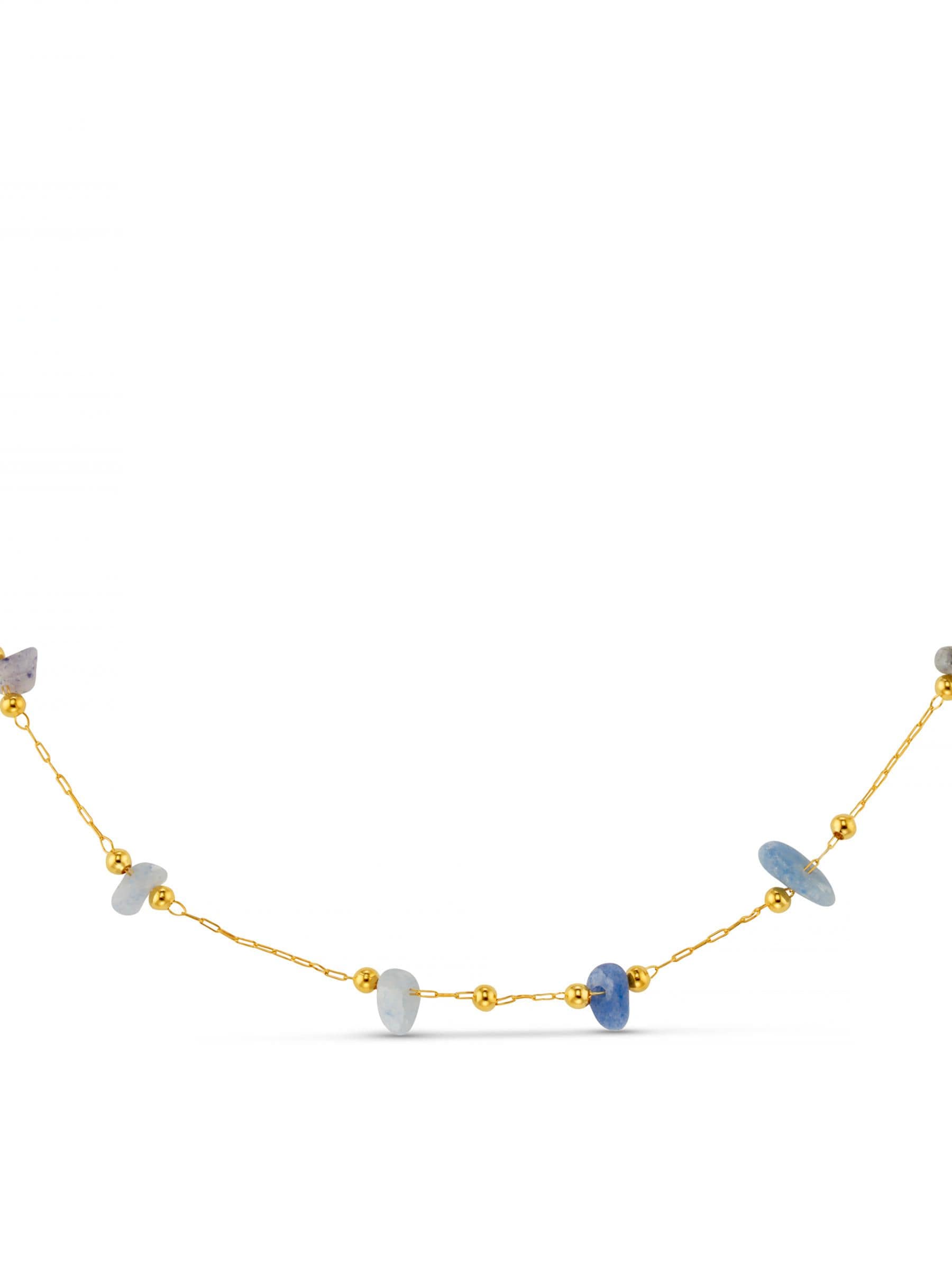 Orelia London gold tone sodalite chip necklace - British product
