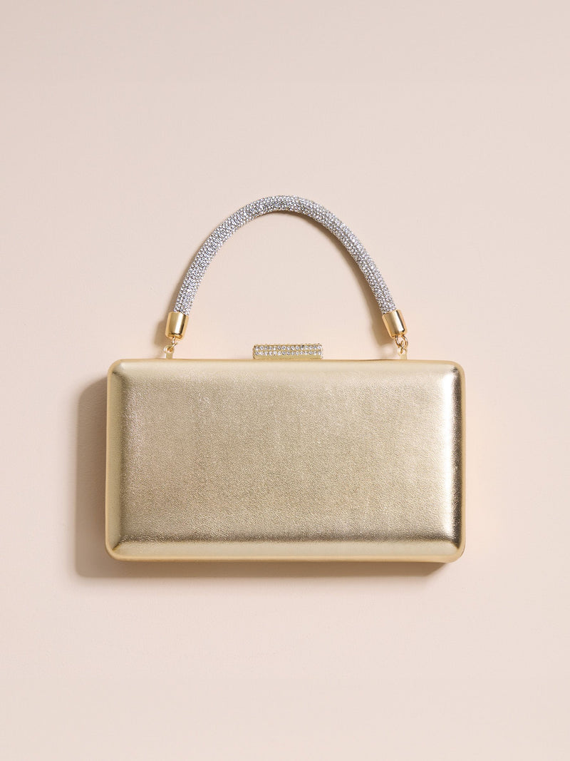 Dune London metallic clutch bag slim hard, UK version