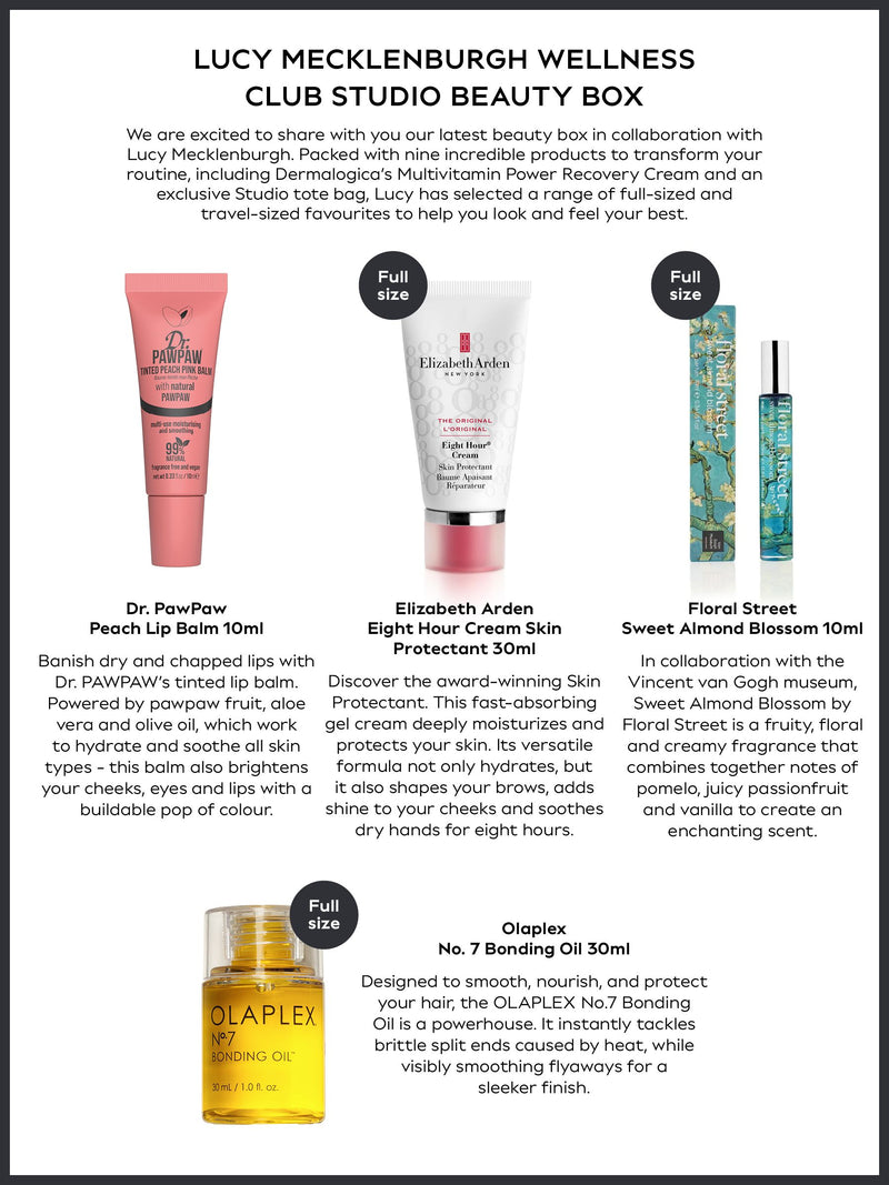 Studio Sweet Almond Blossom beauty box from Lucy Mecklenburgh (British brand)
