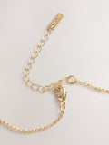 Gold tone pearl effect pendant necklace (British brand)
