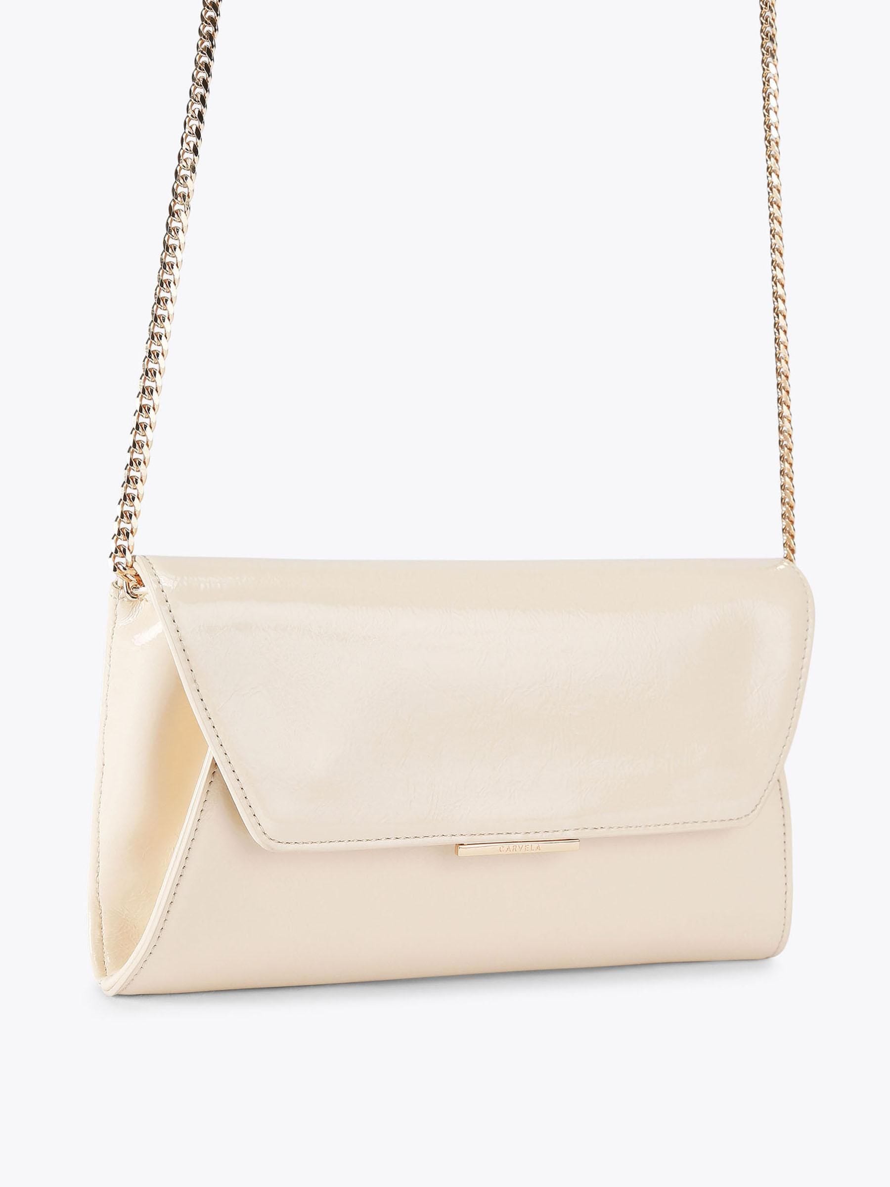 Carvela Cream Spirit clutch bag (British brand)