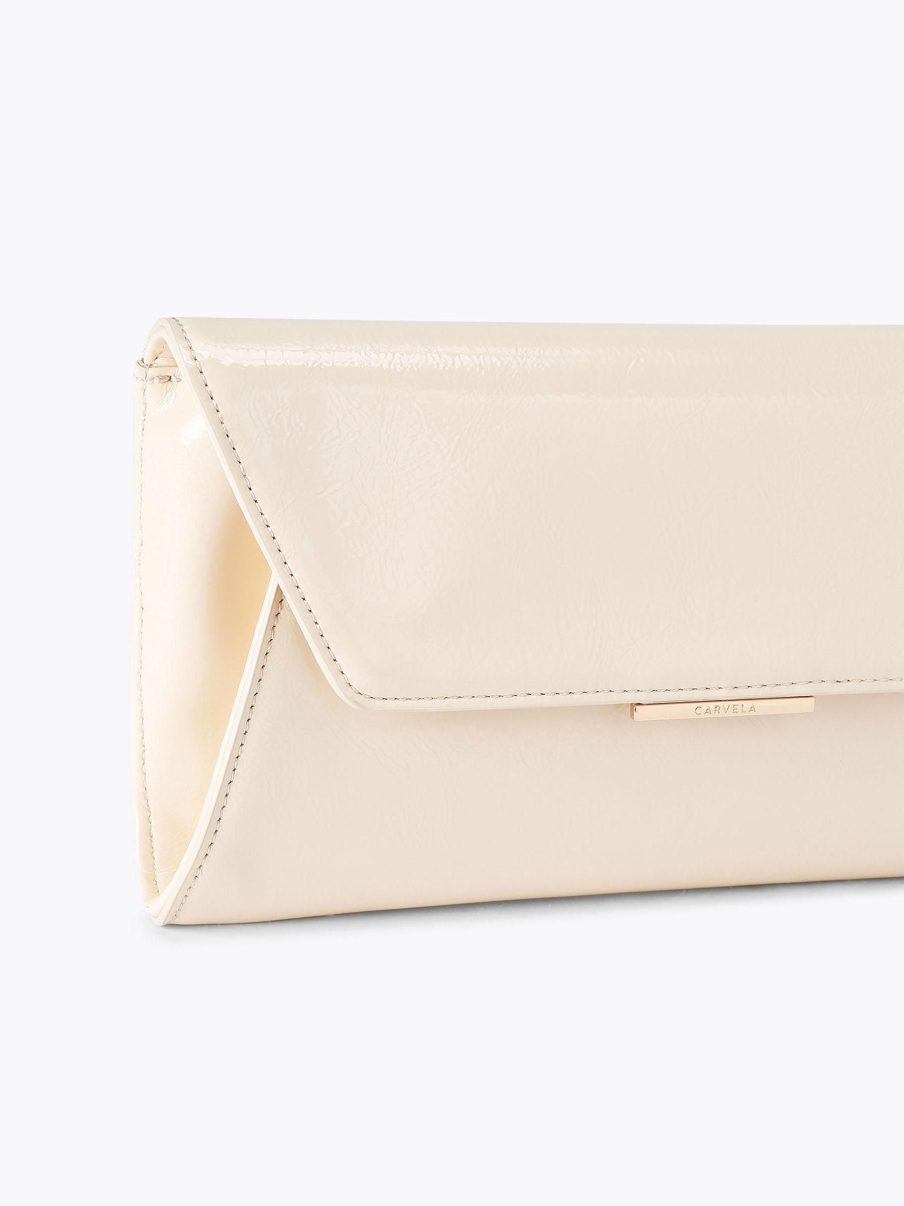 Carvela Cream Spirit clutch bag (British brand)
