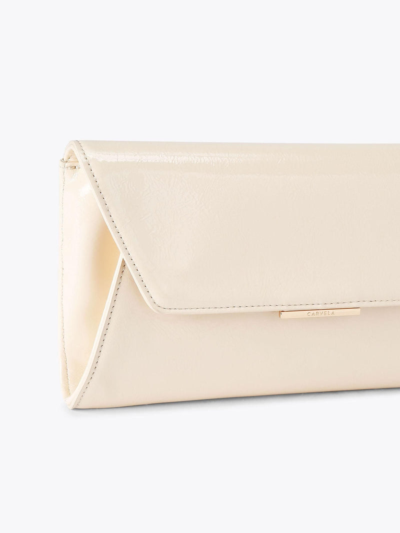 Carvela Cream Spirit clutch bag (British brand)