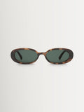Le Specs Outta Love sunglasses brown green oval UK version