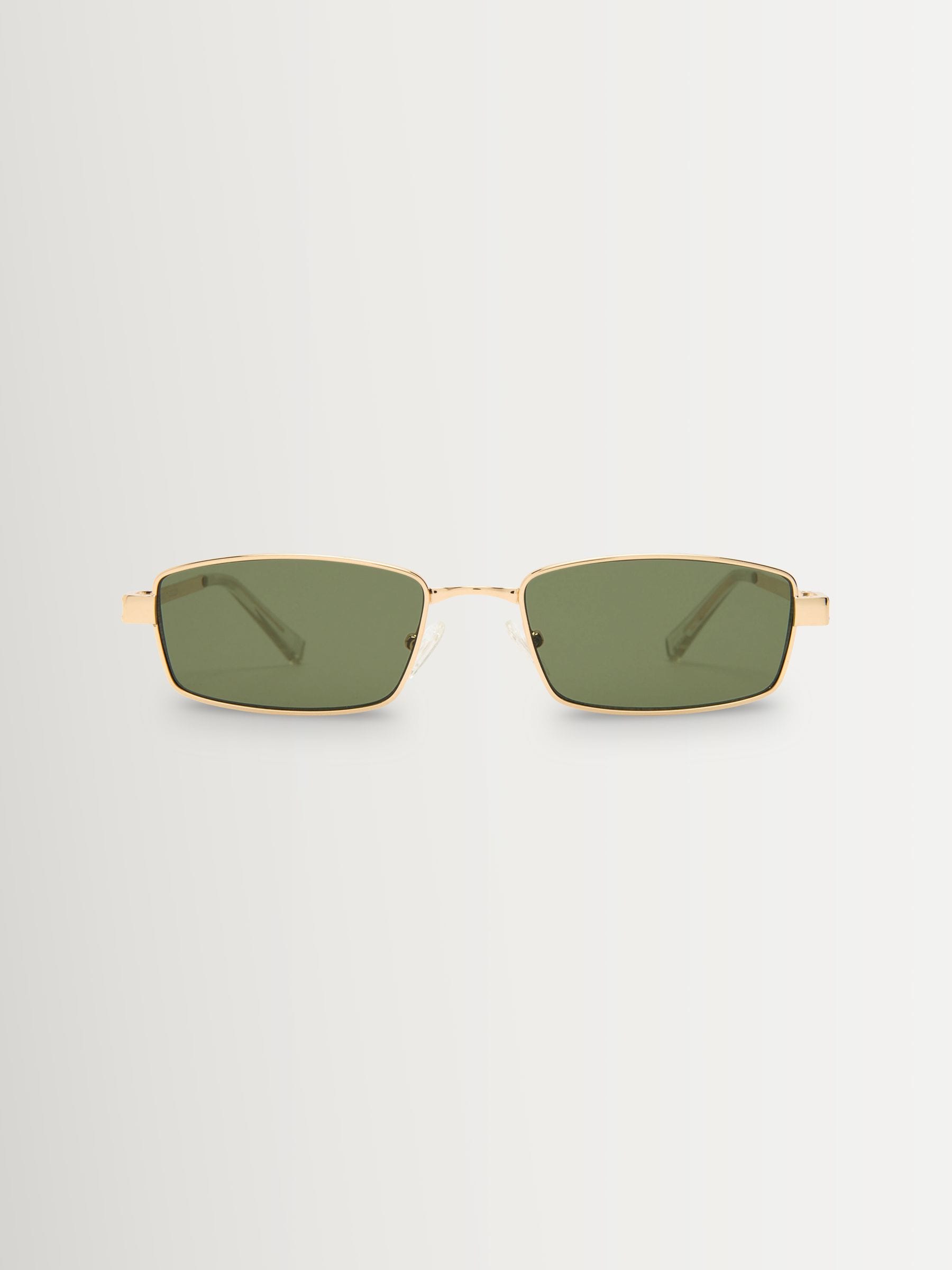 Le Specs Gold Bizarro sunglasses metal flag stripe temples, UK version