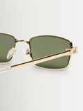 Le Specs Gold Bizarro sunglasses metal flag stripe temples, UK version