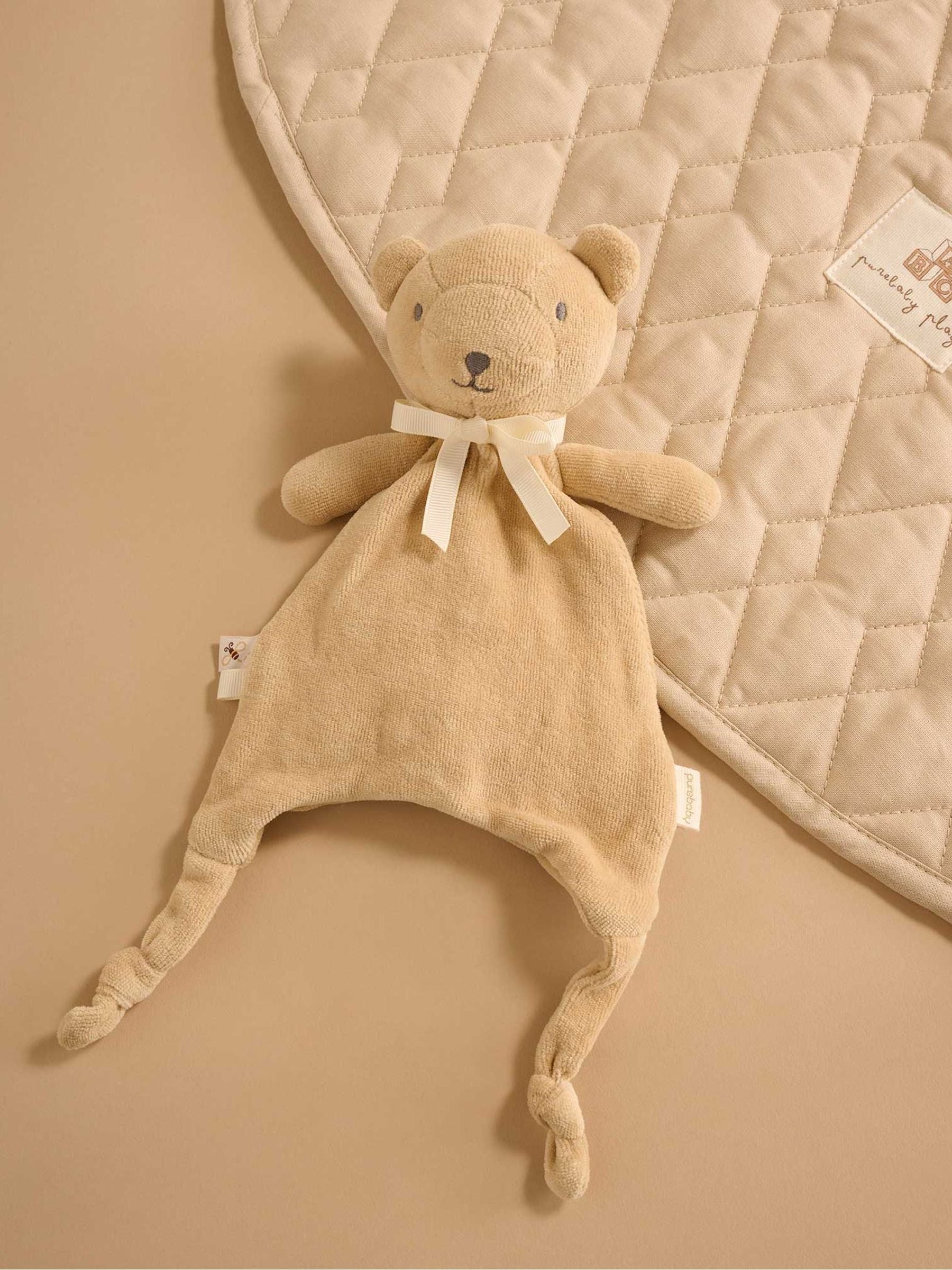 Purebaby Natural Snookie Best Friend Plush Comforter