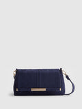 River Island Blue Bar Front Clutch Bag