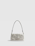 River Island Silver Bar Front Clutch Bag