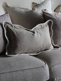 Ellenvale Interiors Chocolate Brown Chloe Scallop Cushion Cover 45 x 45cm