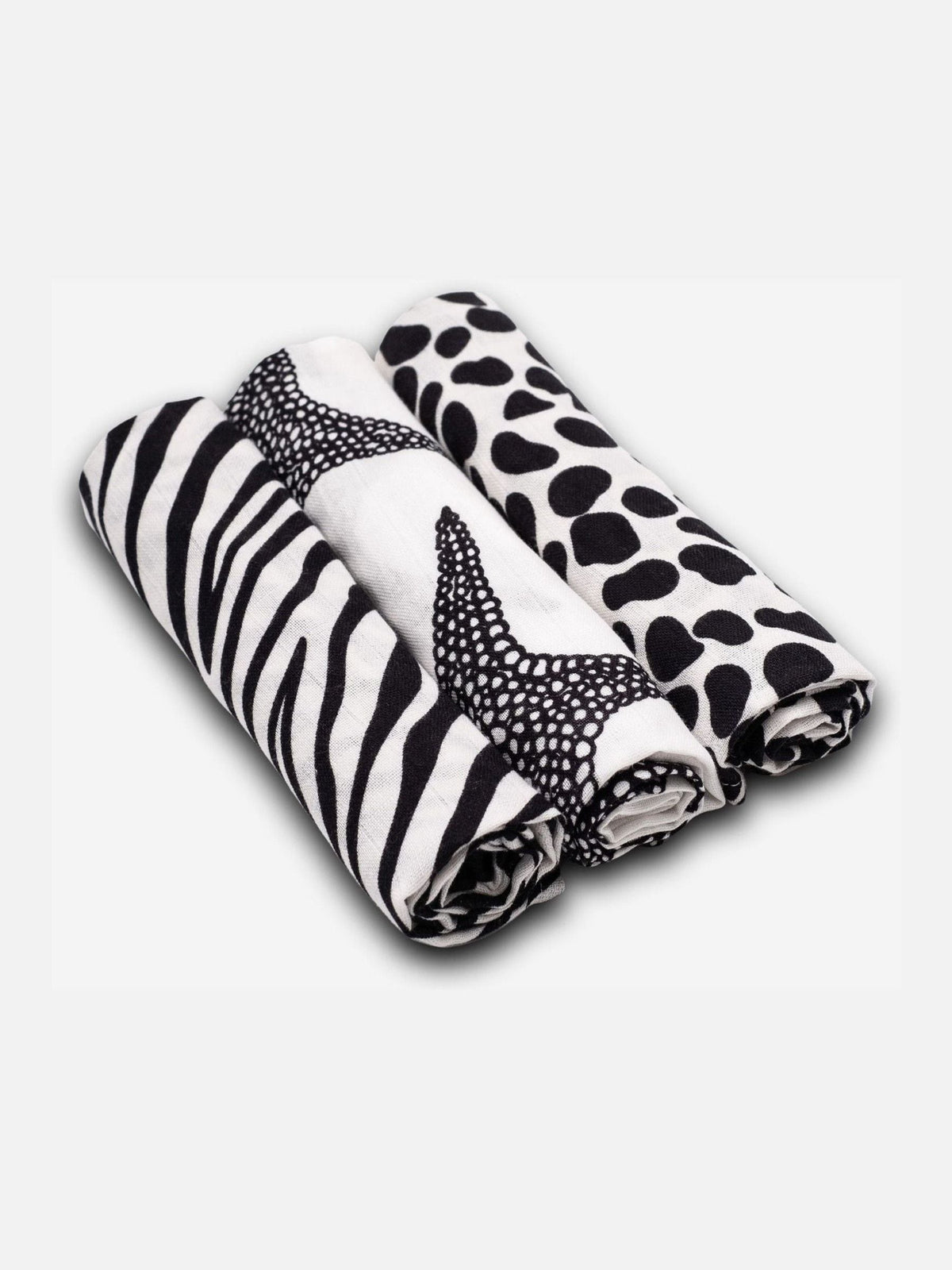 Etta Loves black white sensory muslin 3 pack, imported from the UK