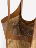 Boden cream straw tote - British product