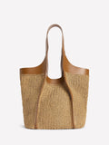 Boden cream straw tote - British product