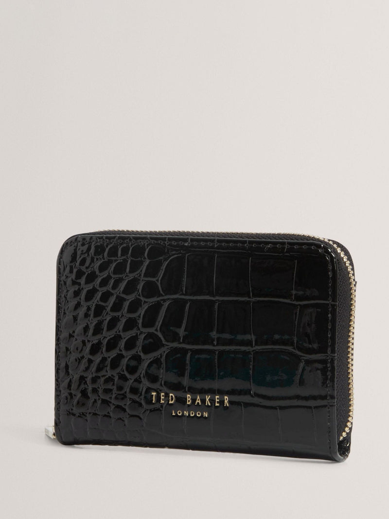 Ted Baker Varlee croc effect small zip wallet - British product