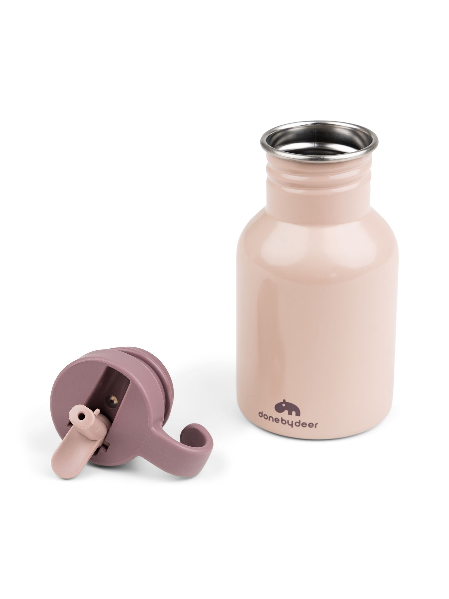 Done by Deer pink metal bottle 350ml, UK version