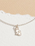 Posh Totty Designs personalised cat charm necklace, imported from the UK