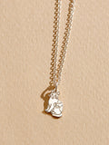 Posh Totty Designs personalised cat charm necklace, imported from the UK