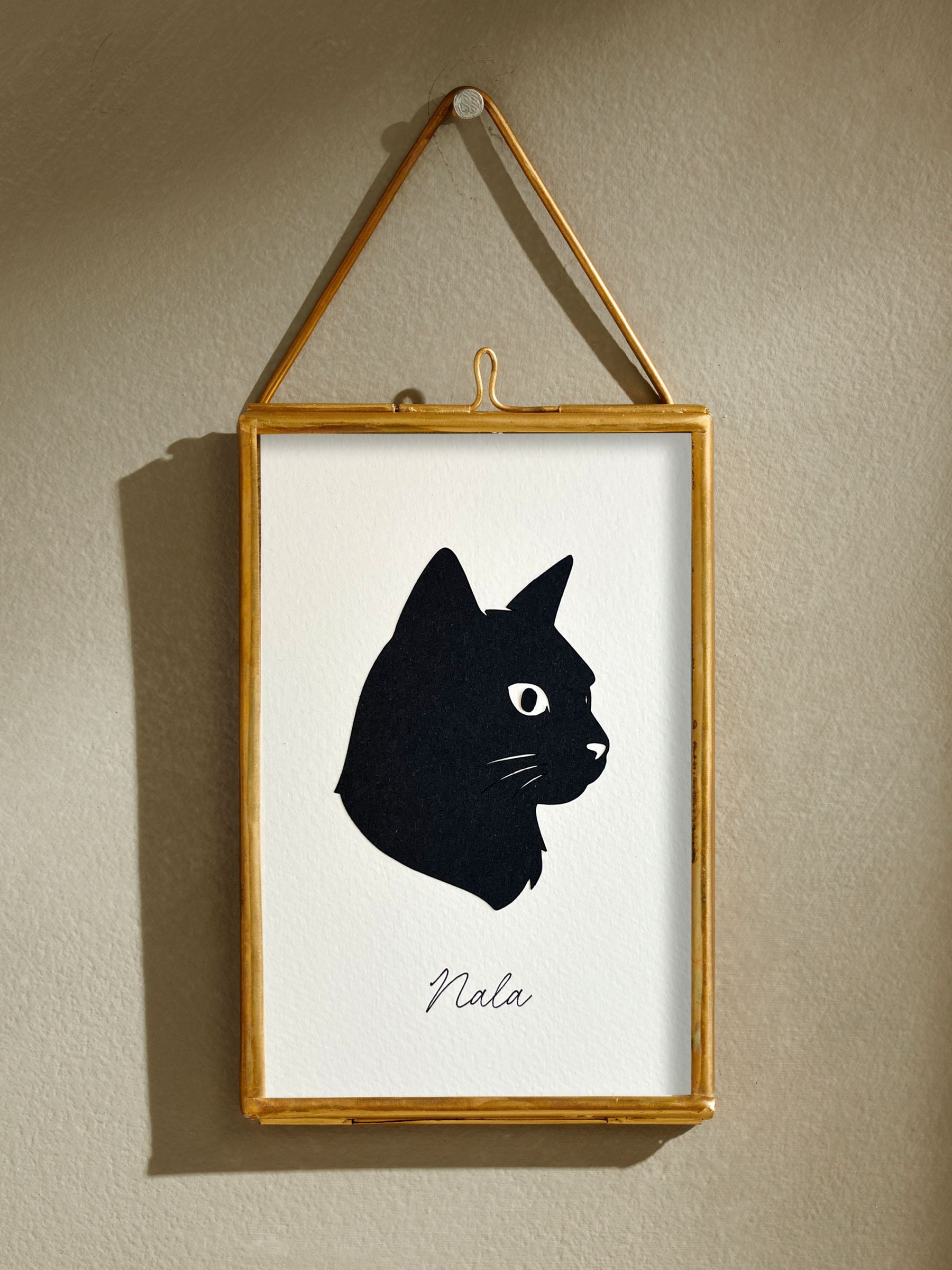 Posh Totty Designs personalised pet portrait framed 10x15cm, UK version