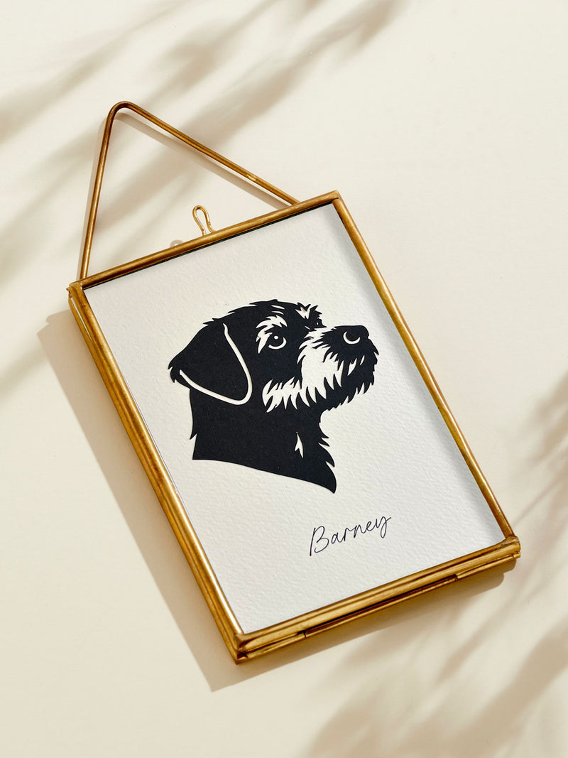 Posh Totty Designs personalised pet portrait framed 10x15cm, UK version