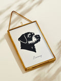 Posh Totty Designs personalised pet portrait framed 10x15cm, UK version