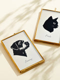 Posh Totty Designs personalised pet portrait framed 10x15cm, UK version