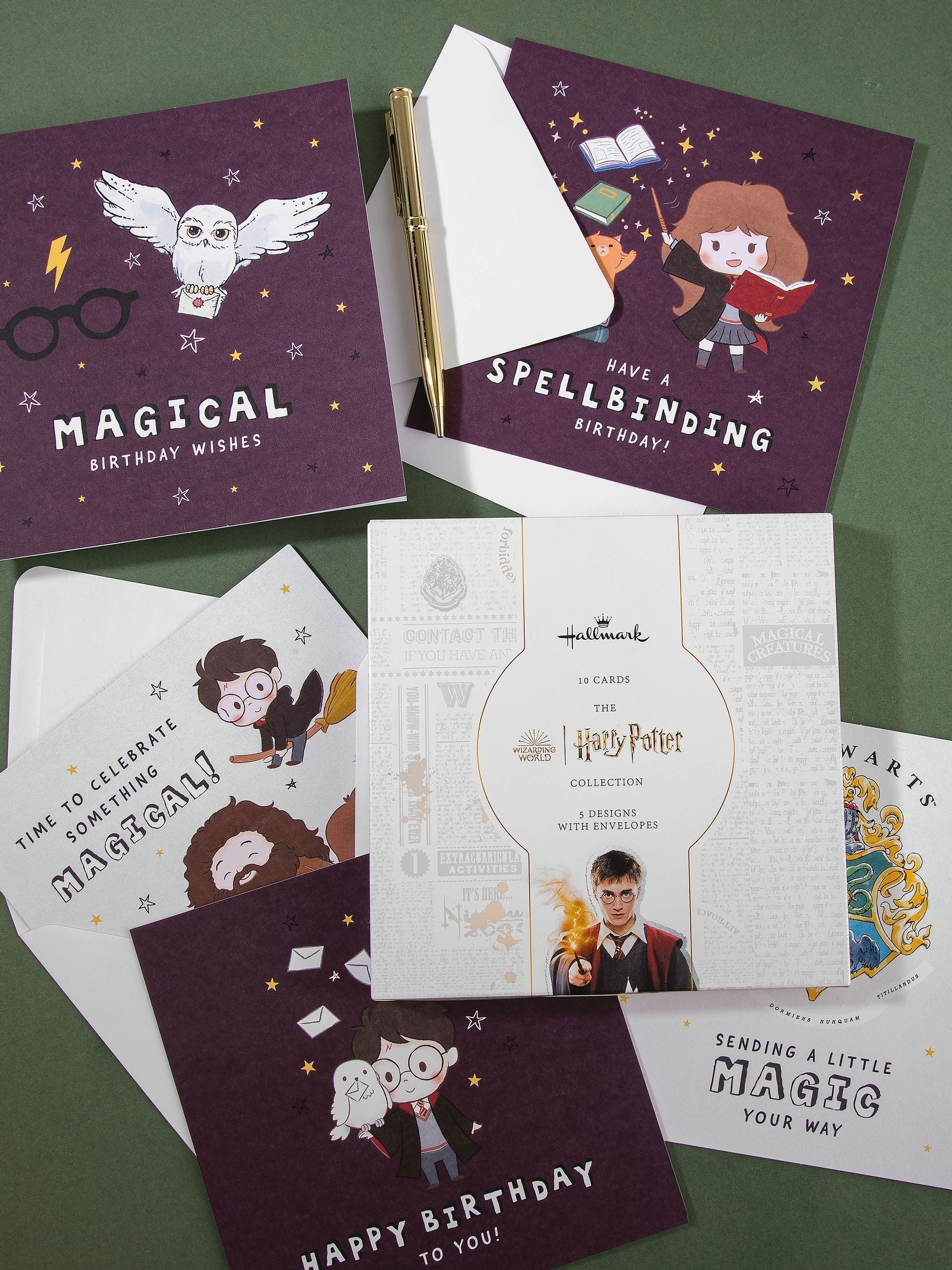 Hallmark 10 Pack Harry Potter Cards - British product