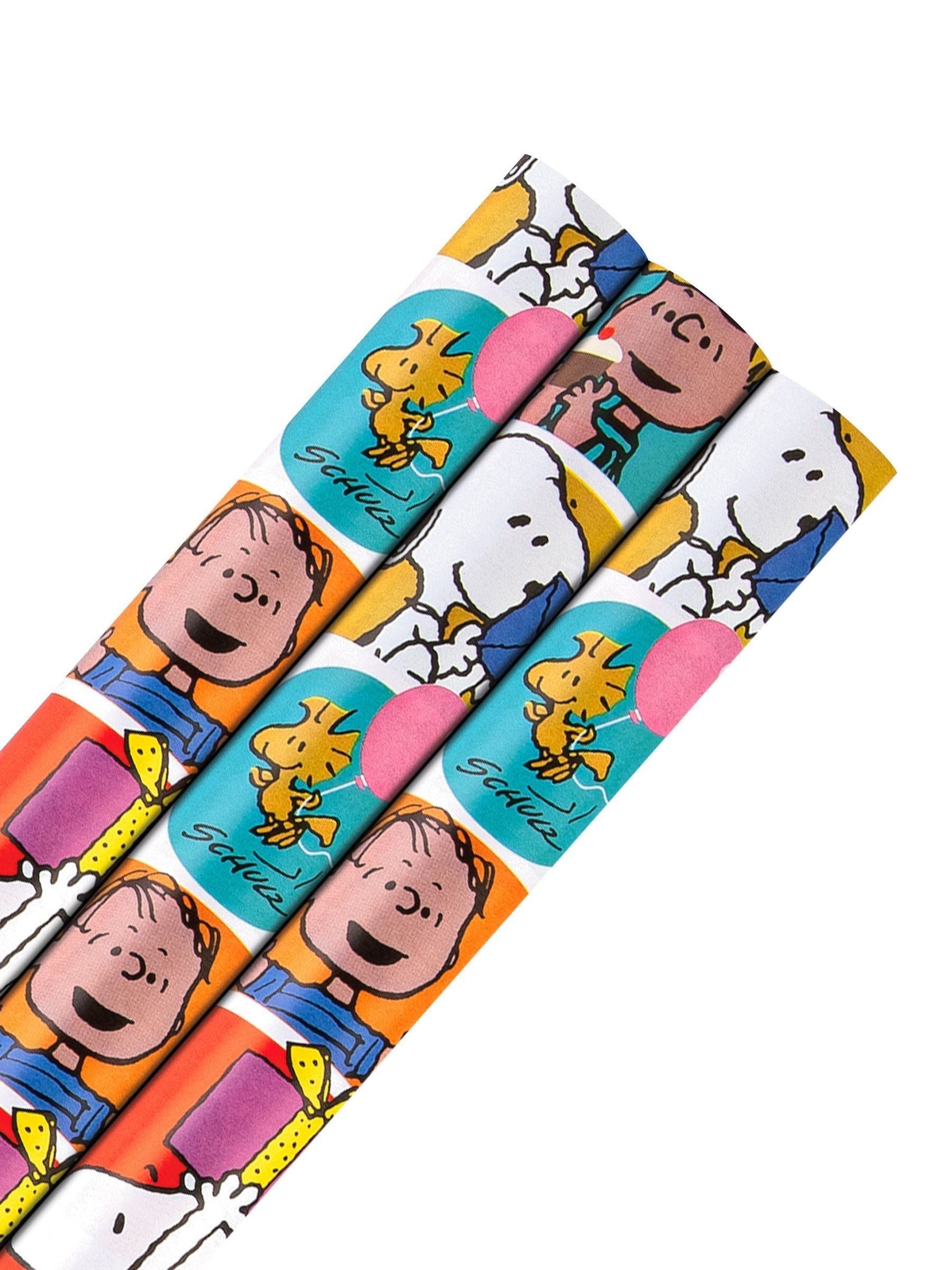 Hallmark Snoopy Peanuts wrapping paper 3 rolls 2m each, imported from the UK