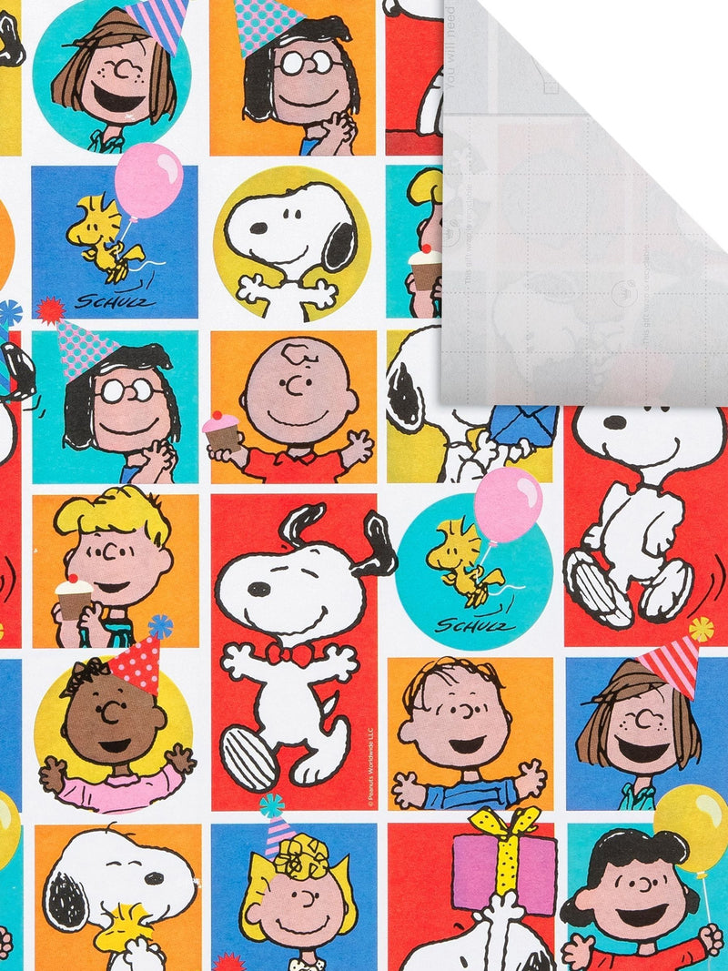 Hallmark Snoopy Peanuts wrapping paper 3 rolls 2m each, imported from the UK