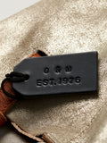 Posh Totty Designs handstamped leather luggage tag, UK version