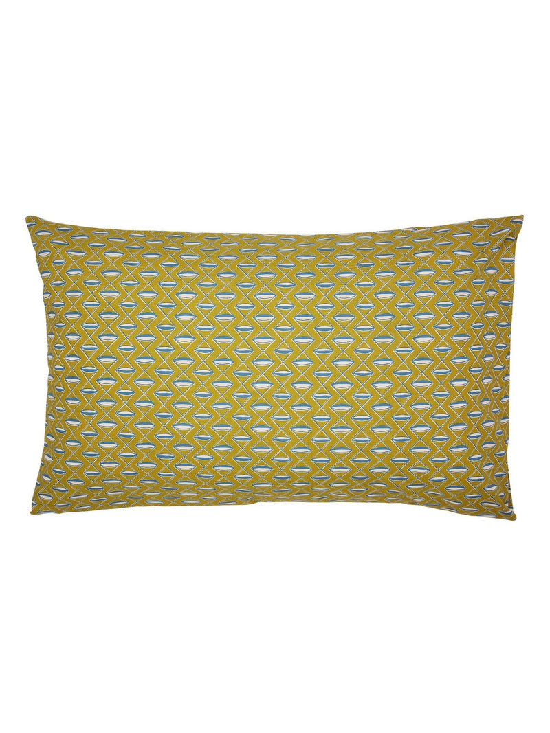 Land & Shore Multi Raven Stripe cotton pillowcases pair - British product
