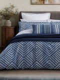 Bedeck of Belfast embroidered square pillowcase 180 thread count cotton - British product
