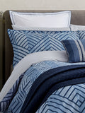 Bedeck of Belfast embroidered square pillowcase 180 thread count cotton - British product