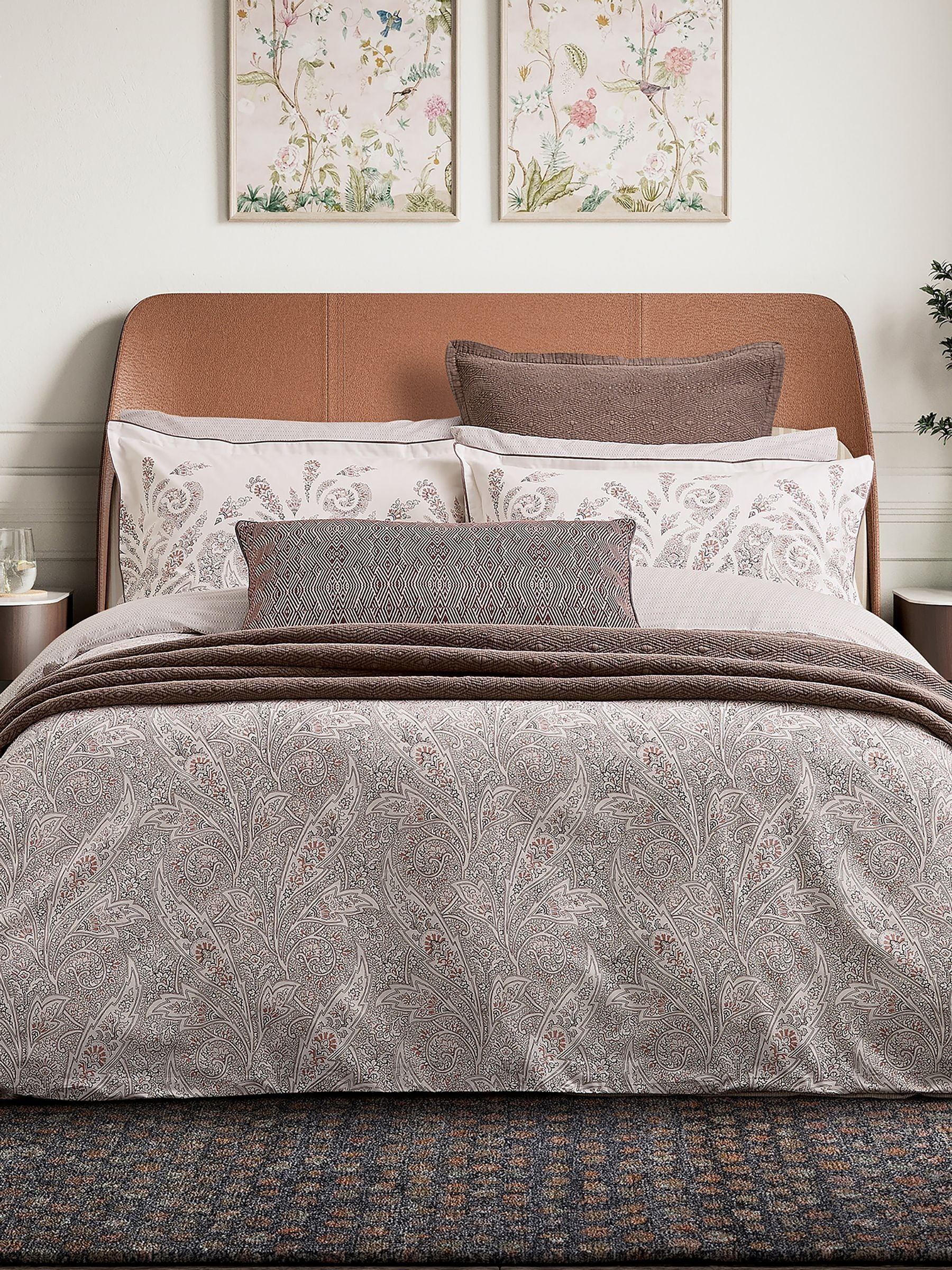 Bedeck of Belfast Umma cotton pillowcase, pink, imported from the UK