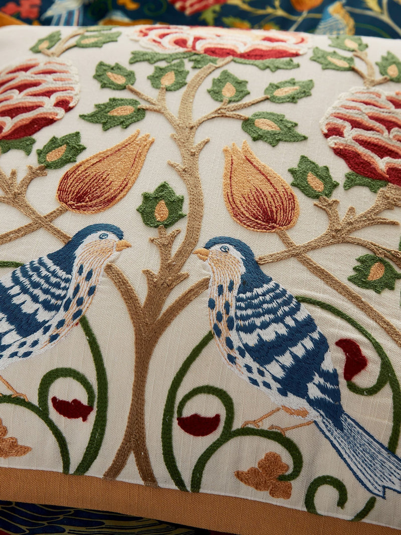 Morris & Co Indigo Seasons cushion 45x45cm (British brand)